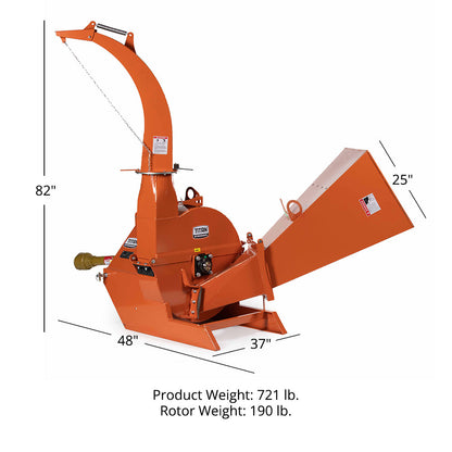 3 Point Wood Chipper Attachment For Tractors Up To 40HP